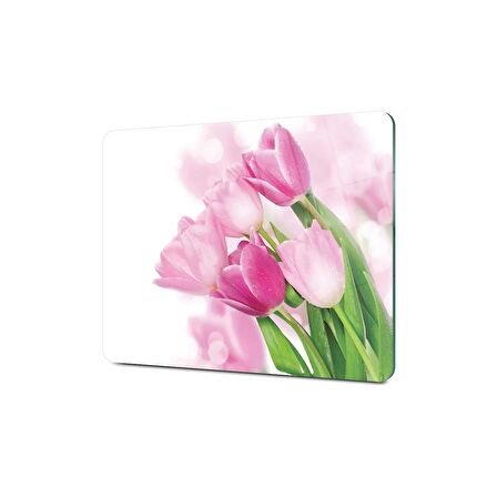 Decovetro Cam Kesme Tahtası Lale Çiçekleri Desenli 20x30 Cm