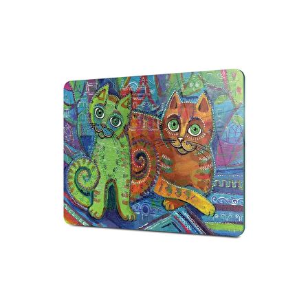 Decovetro Cam Kesme Tahtası Kedi Desenli 20x30 Cm