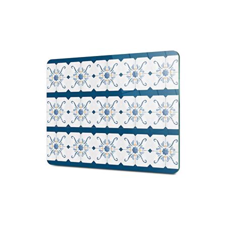 Decovetro Cam Kesme Tahtası Alaçatı Çini Desenli 30x40 Cm