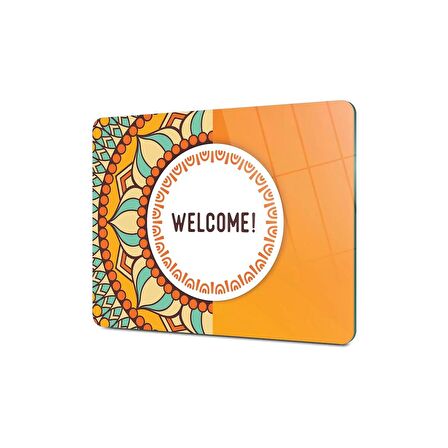 Decovetro Cam Kesme Tahtası Welcome Desenli 20x30 Cm