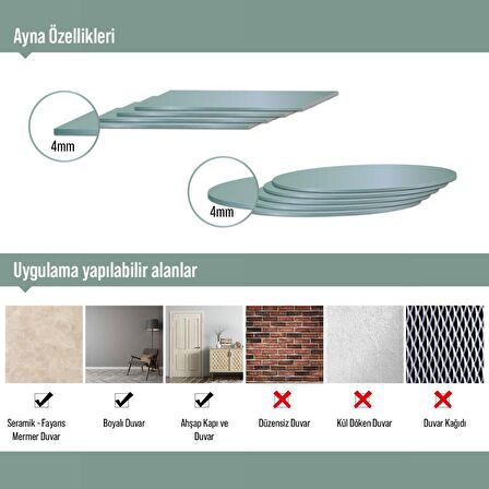 Decovetro Ayna 3 Parça Yuvarlak Dekoratif Duvar Aynası 30Cm