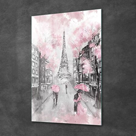 Decovetro Cam Tablo Yağlı Boya Paris Eyfel