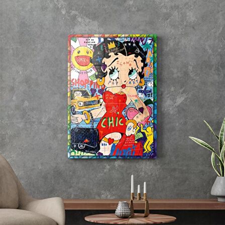 Decovetro Cam Tablo Pop Art Betty Boop