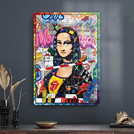 Decovetro Cam Tablo Pop Art Mona Lisa