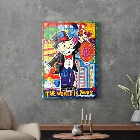 Decovetro Cam Tablo Pop Art Monopoly