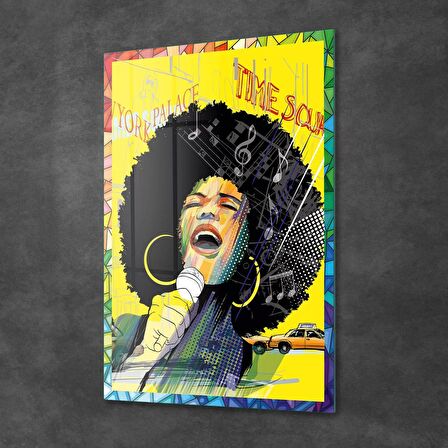 Decovetro Cam Tablo Pop Art Girl