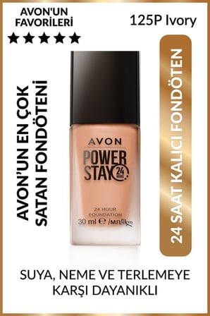 AVON TRUE POWER STAY 24SAAT KLICI FONDÖTEN 30ML-ıvory