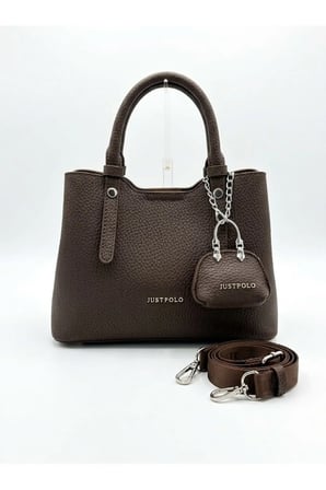 Kadin Omuz Cantasi Capraz Askili Canta Gunluk Canta Kahverengi Just Polo
