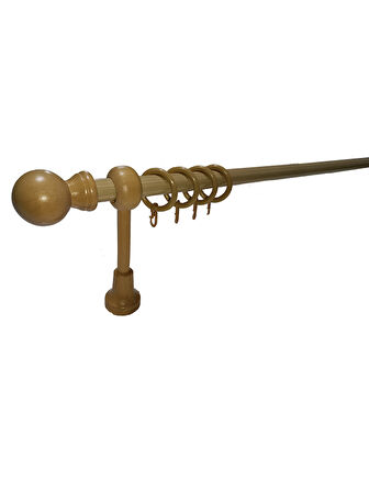 KLASİK AHŞAP RUSTİK PERDE ASKISI 28 MM