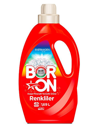 Boron Doğal Temizlik Renkliler  için Sıvı Deterjan 26 Yıkama 1.69 lt
