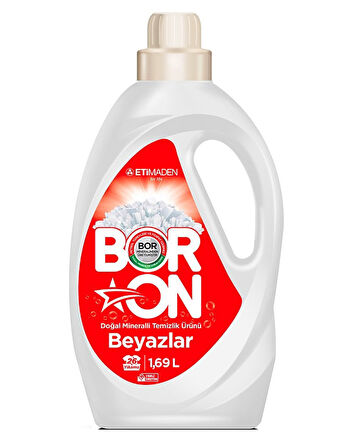 Boron Doğal Temizlik Beyazlar için Sıvı Deterjan 26 Yıkama 1.69 lt