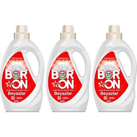 Boron Doğal Temizlik Beyazlar için Sıvı Deterjan 3x1.69 lt  78 Yıkama