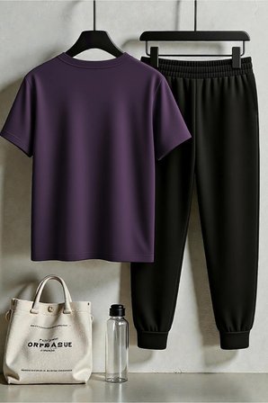 Unisex But Seek First His Kingdom Tasarım Baskılı Tişört - 2'li Eşofman Takımı