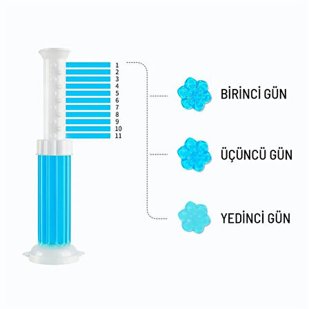 Mavi Tuvalet Temizleme Jeli Klozet Banyo Koku Giderici Damga Seti Desenli Koku Giderici Wc Jeli