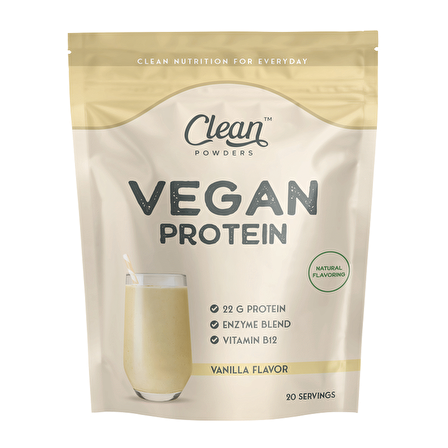 Clean Powders Vegan Protein 600 Gr - VANİLYA