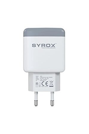 Syrox PD18B Type-C Hızlı Şarj Aleti Beyaz