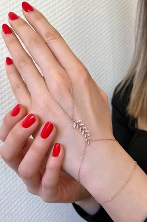 925 Ayar Gümüş Rose Bahar Dalı Şahmeran - 45098301