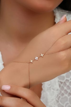 925 Ayar Gümüş Rose Monafleur Çiçek Şahmeran - 45103801