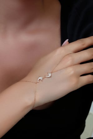 925 Ayar Gümüş Rose Yunuslar Şahmeran - 45104001