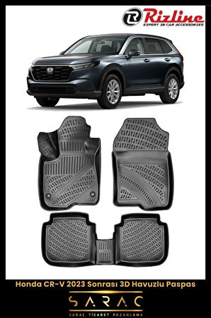 Rizline Honda CR-V 2024 Model 3D Havuzlu Paspas