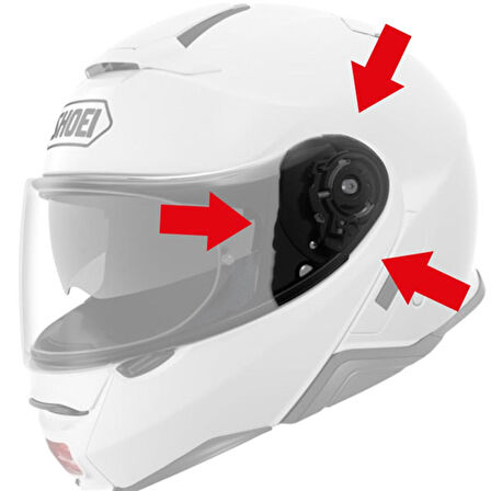 Shoei CNS-3 Kask Yan Kapak Set (Neotec 2)