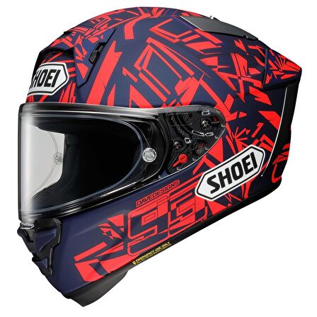 Shoei X-Spirit Pro Marquez Dazzle Kapalı Motosiklet Kaskı