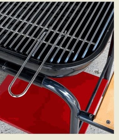 DORELLO Kapaklı Kömürlü Barbekü Mangal – Tekerlekli Bahçe ve Balkon Mangalı