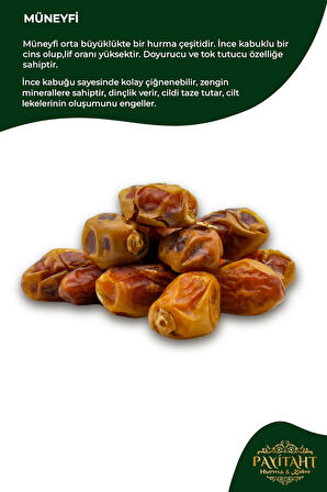 Medine Müneyfi 1kg Yeni Mahsul Doyurucu Cildi Tazeleyici Hurma Mineyfi1kg