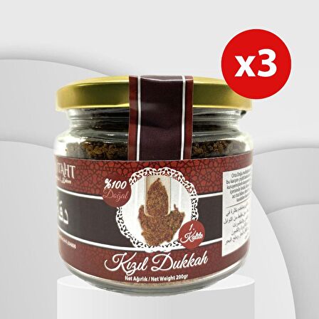 Kızıl Dukkah Dukka Baharatı 200 Gr. 1. Kalite Doğal  x3