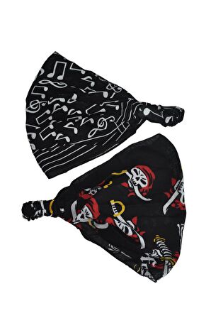 Lastikli Bandana Seti Paraşüt Bandana Model