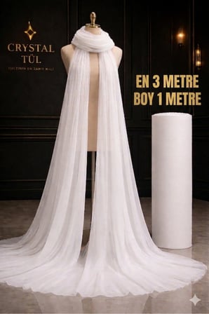Bohça Süsü, Nişan Bohça Süsü, Kapı Süsü Tülü, Doğum Günü Tülü 100x300cm, Bohça Süsleme Tülü 1