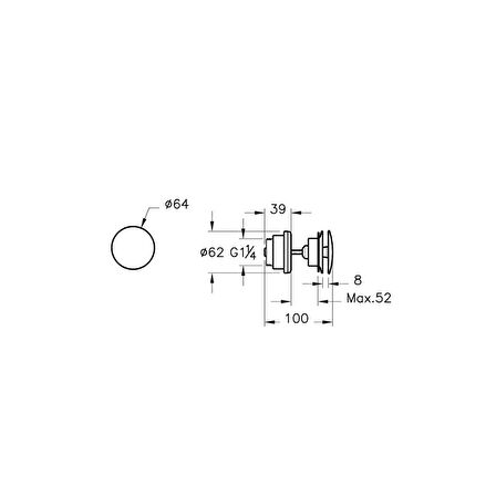 Vitra Universal Lavabo Süzgeci A45149