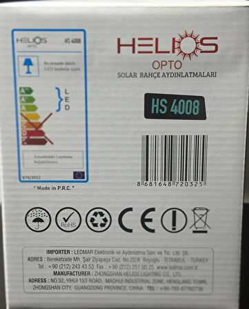 Solar Küçük Küp kumandalı Güneş Enerjili Bahçe Aydınlatması 30w Hs4008