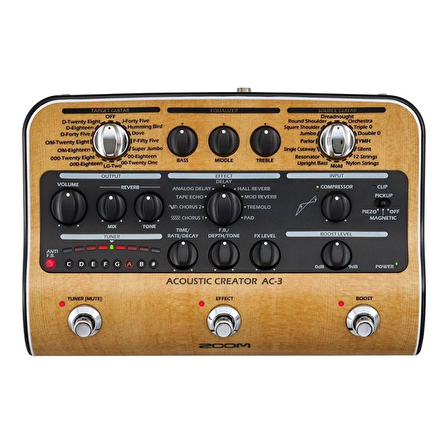 Zoom Ac-3 Akustik Gitar Prosesörü