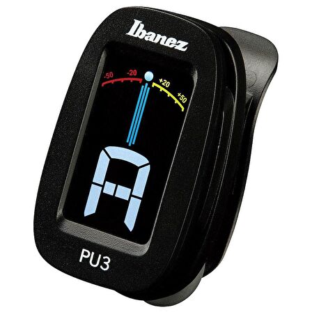 İbanez PU3-BK Akort Aleti Tuner Chromatic Kromatik Clip Tuner - Black PU-3