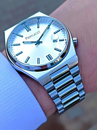FRC.1.509 Ferrucci Yeni Sezon Tsuyosa Model 30 mt Suya Dayanıklı Çelik Kordon Erkek Kol Saati