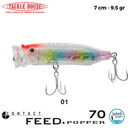 Tackle House Feed Popper 70 70mm 9.5gr No:01