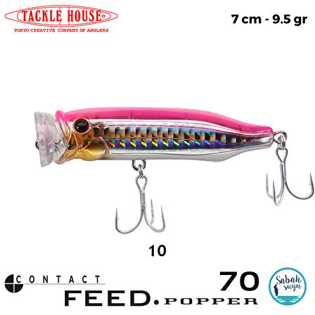 Tackle House Feed Popper 70 70mm 9.5gr No:10