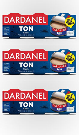Dardanel Bitkisel Yağlı Ton Balığı 3 x 75 G 3'lü Paket