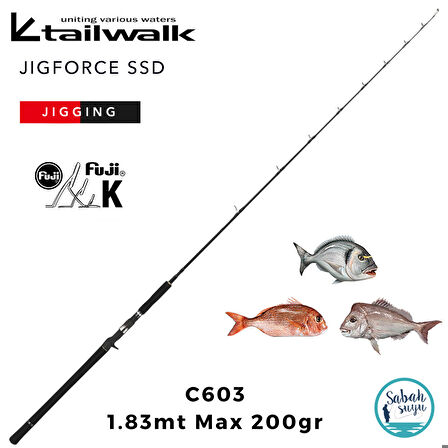 Tailwalk Jigforce SSD C603 1.83mt Max 200gr (S2P) Tetikli Jigging Kamış