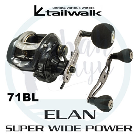Tailwalk Elan Super Widepower 71BL Çıkrık/Baitcasting Jig Olta Makinesi (Sol El)