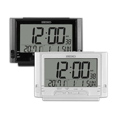 Seiko Clocks QHL095W Termometre ve Nemölçer Masa Saati