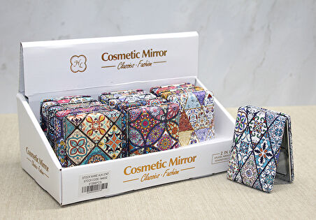 Taşlı El Aynası Dikdörtgen Kalın Model 6