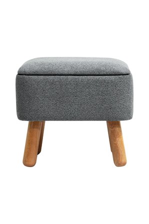 Orso Bohem Sandıklı Puf, Gri