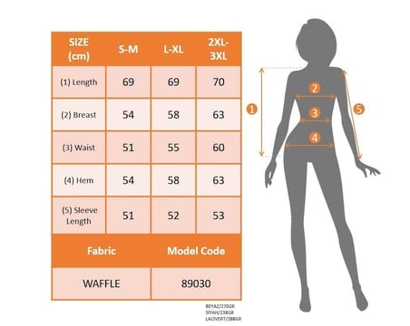 Kadın Uzun Kollu V Yakalı Waffle Bluz