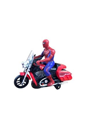 Medska Spiderman Pilli Işıklı Motorlu Örümcek Adam , Spıderman , Motar, Motorsiklet Y058