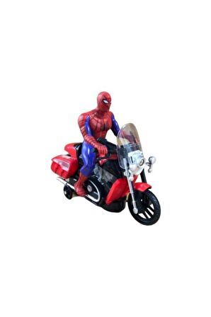 Medska Spiderman Pilli Işıklı Motorlu Örümcek Adam , Spıderman , Motar, Motorsiklet Y058