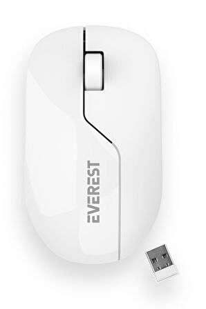 Everest SMW-973 Usb Beyaz 2.4 Ghz Optik Wireless Mouse
