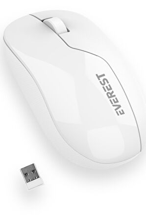 Everest SMW-973 Usb Beyaz 2.4 Ghz Optik Wireless Mouse