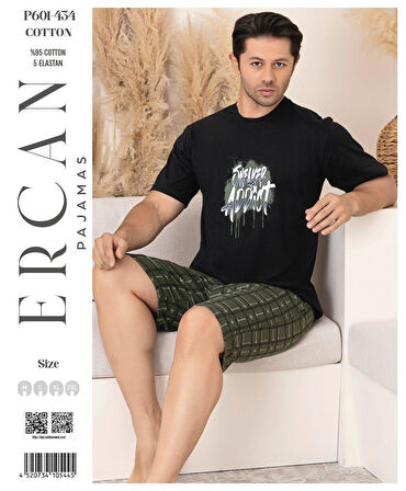 Snewer  Kısa Kollu Şortlu Erkek Pijama Takımı